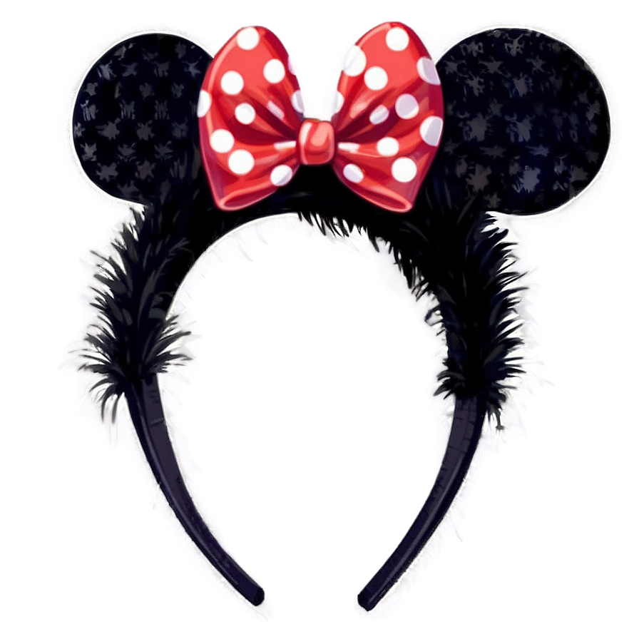 Feather Minnie Mouse Ears Png 89 PNG image