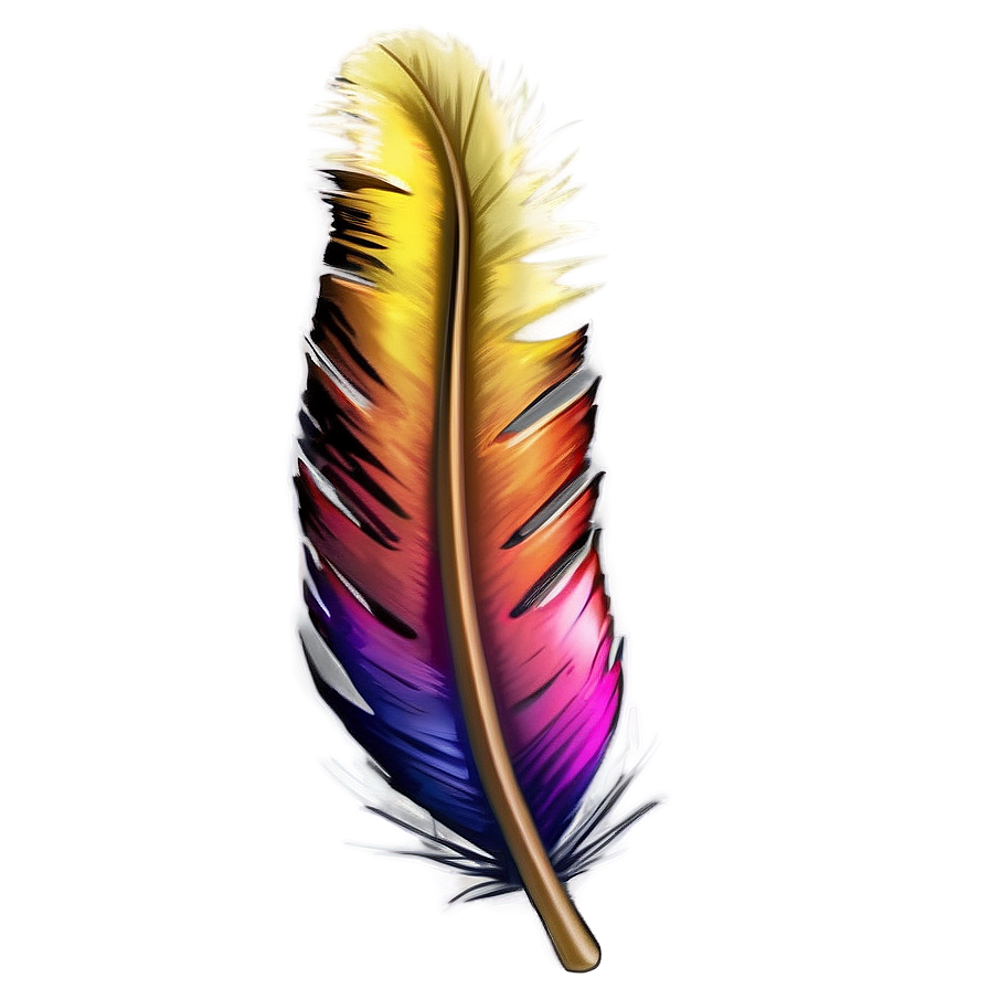 Feather Neck Tattoo Presentations Png Csa PNG image