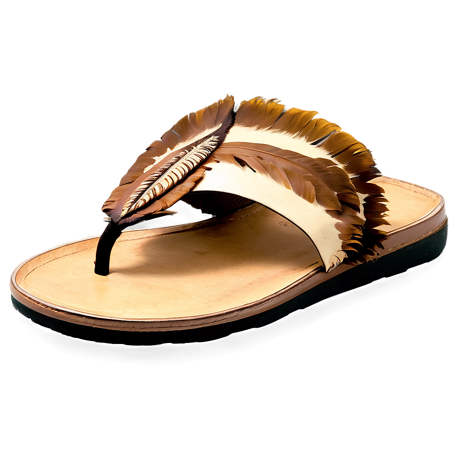 Feather Sandals Exotic Png 06262024 PNG image