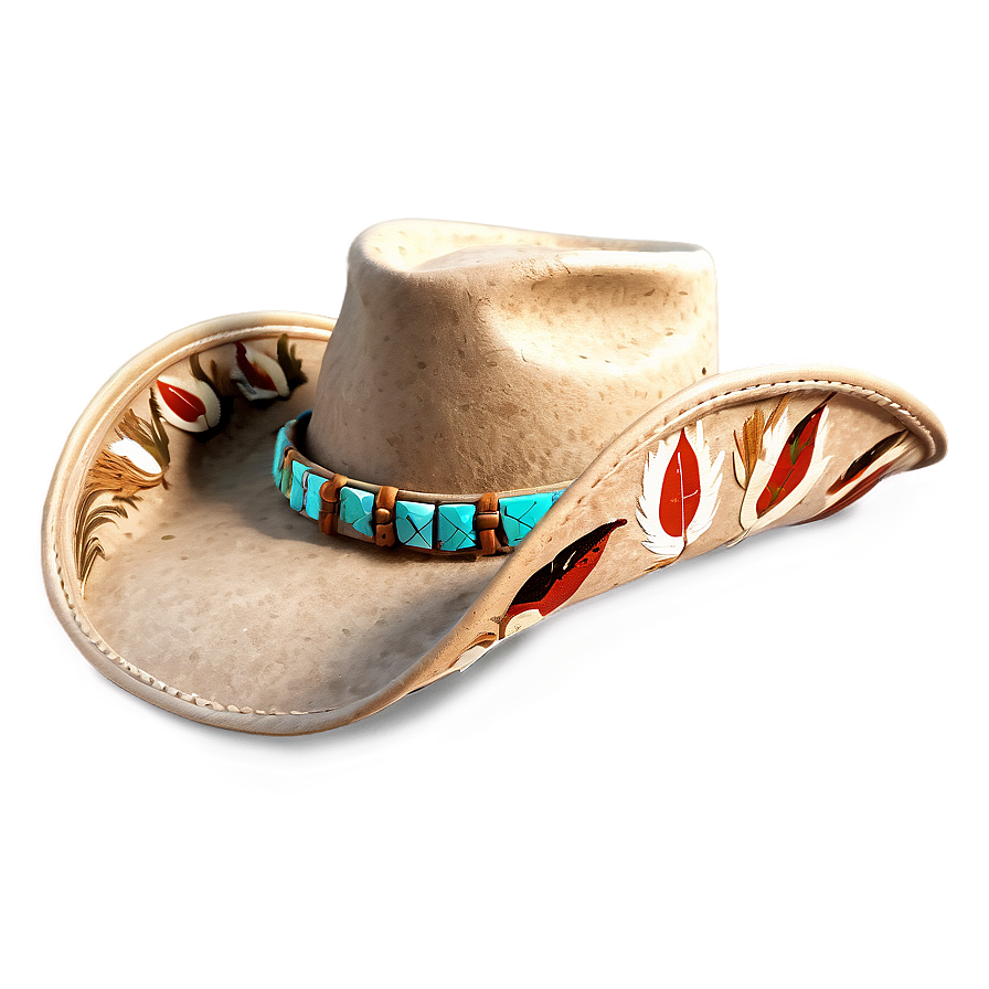 Feathered Cowgirl Hat Png 06132024 PNG image