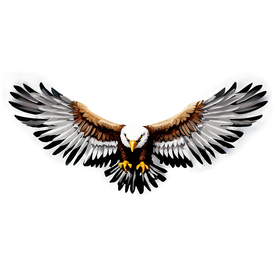 Feathered Eagle Wings Graphic Png 06262024 PNG image