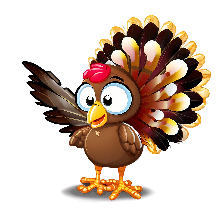 Feathered Friend Turkey Cartoon Png 15 PNG image