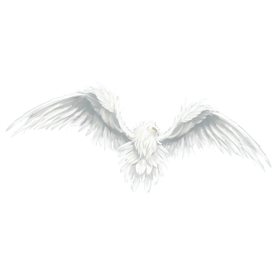 Feathered White Wings Design Png Psx PNG image