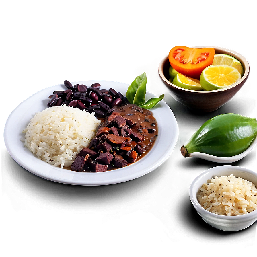 Feijoada With Rice Accompaniment Png 49 PNG image