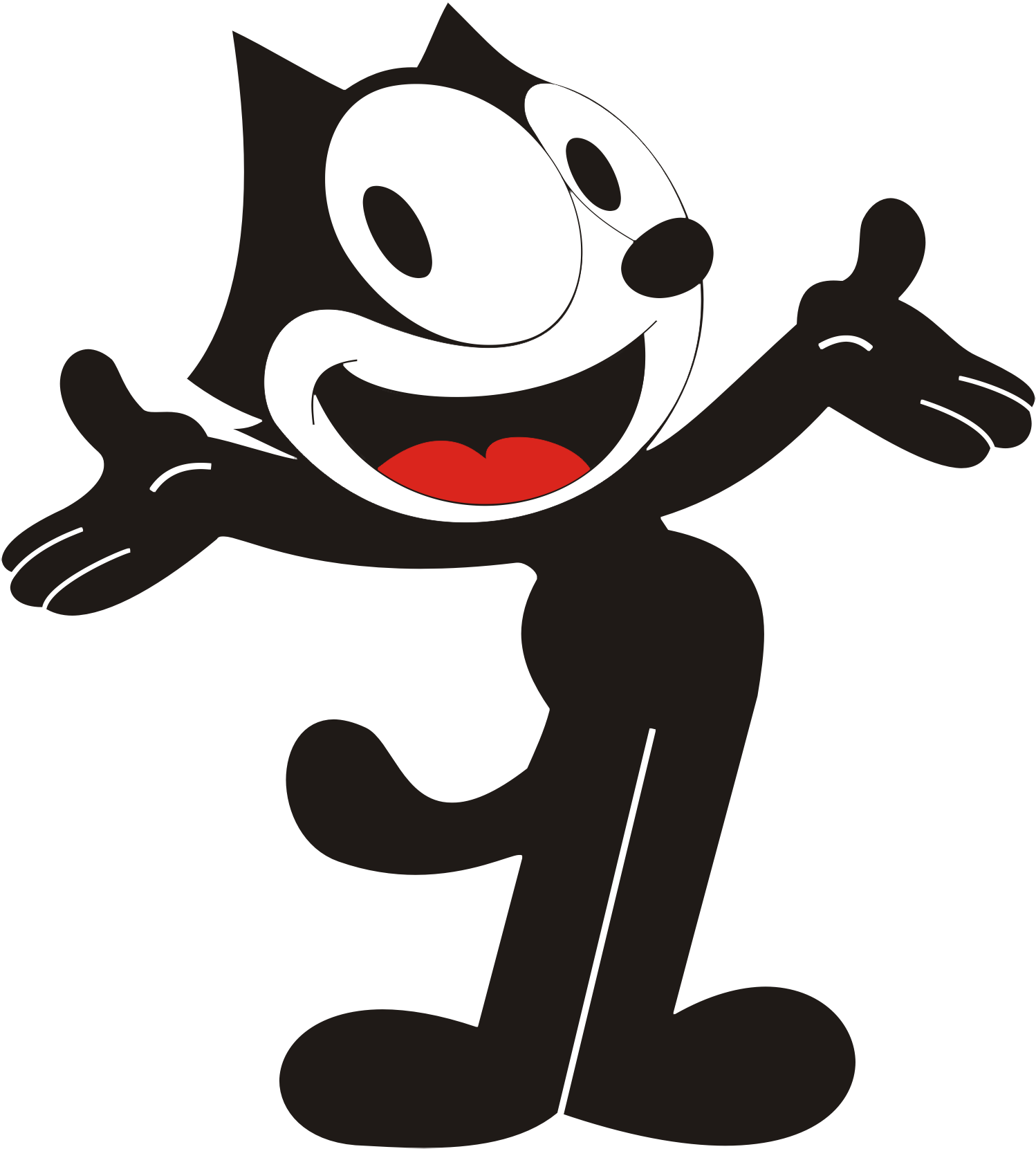 Felix The Cat Classic Pose PNG image