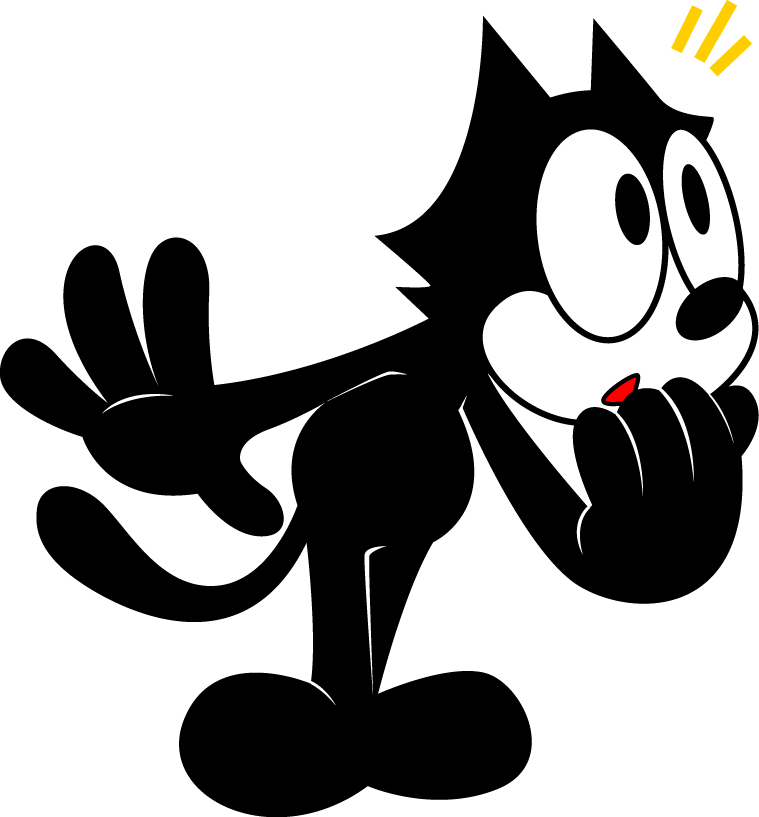 Felixthe Cat Classic Pose PNG image