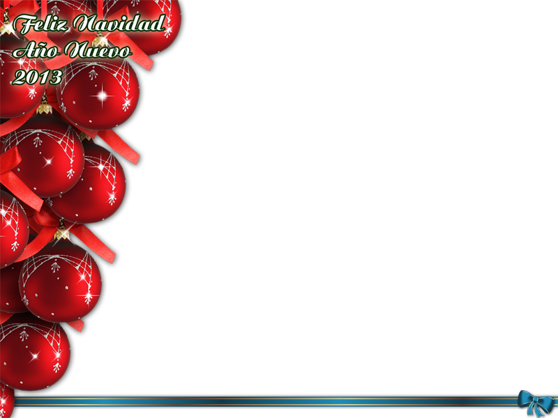 Feliz Navidad Red Ornaments2013 PNG image