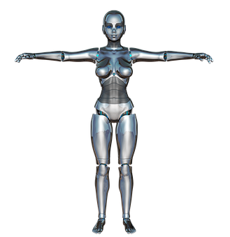 Female Android Model Pose PNG image