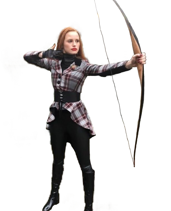 Female Archer Readyto Shoot PNG image