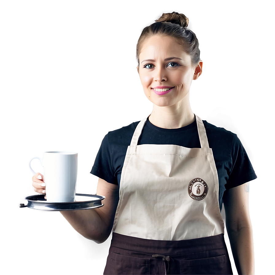 Female Barista Action Png Srn53 PNG image