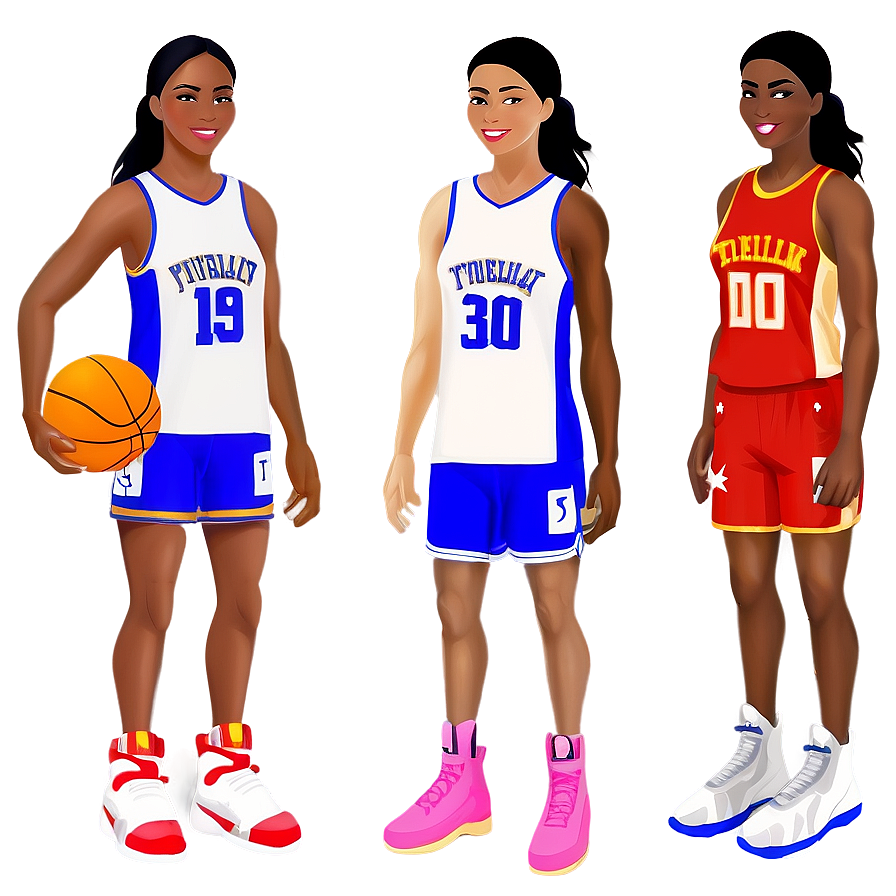 Female Basketball Cartoon Png 54 PNG image