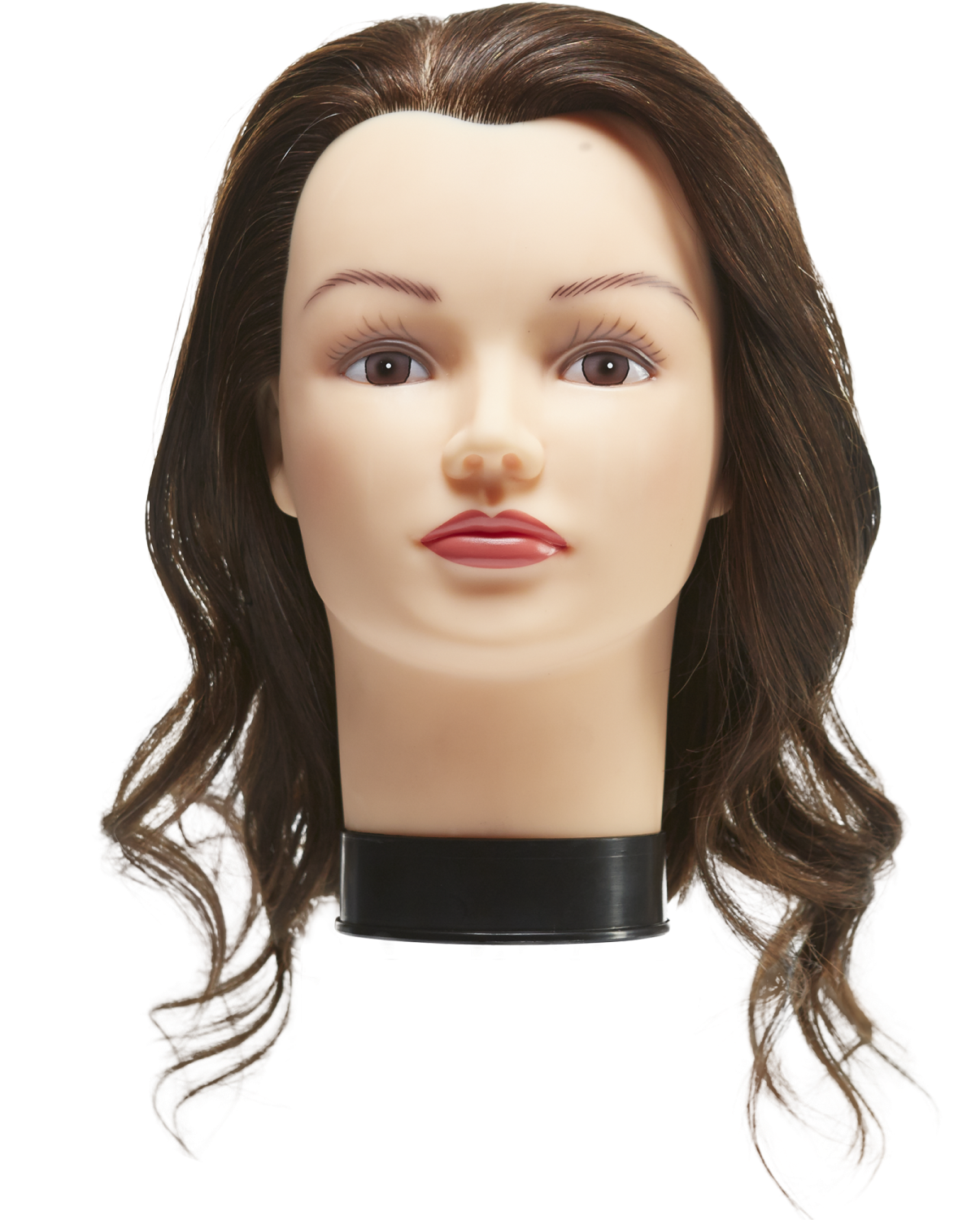 Female Mannequin Headwith Hair PNG image