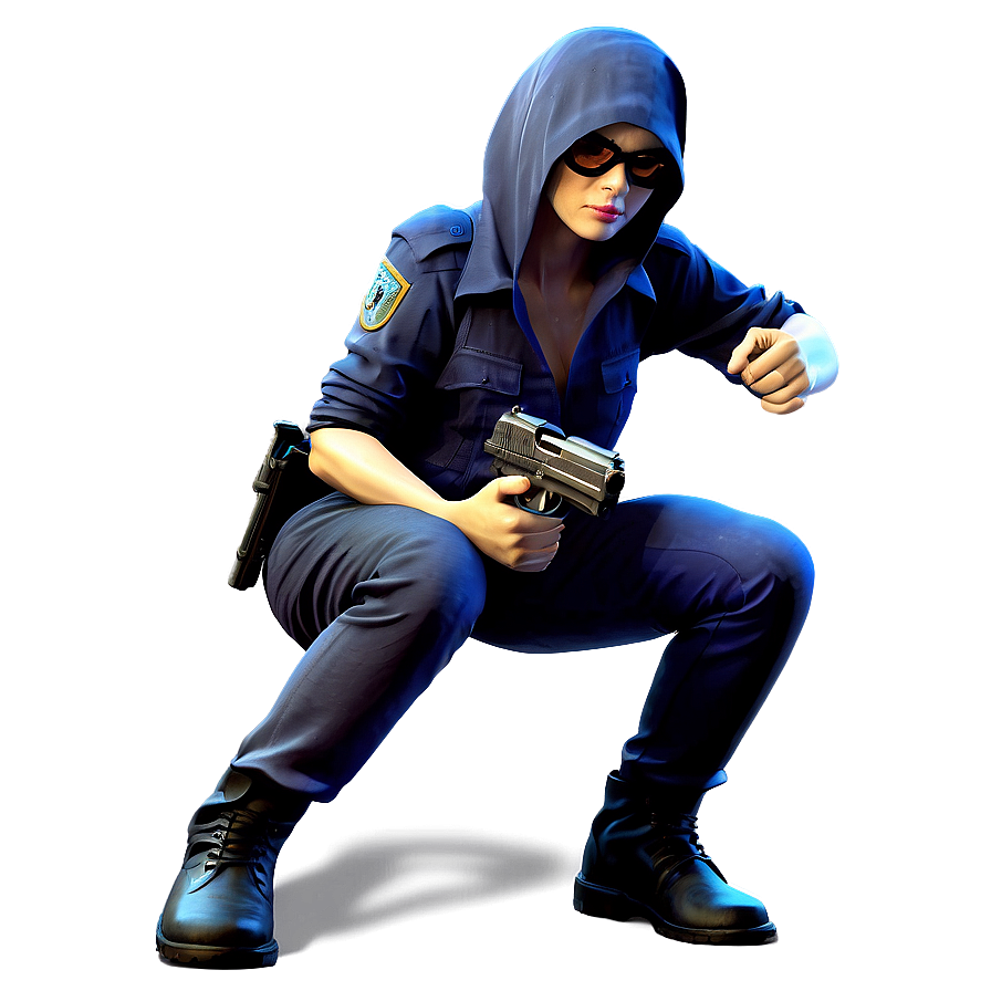 Female Robber Character Png Pon PNG image