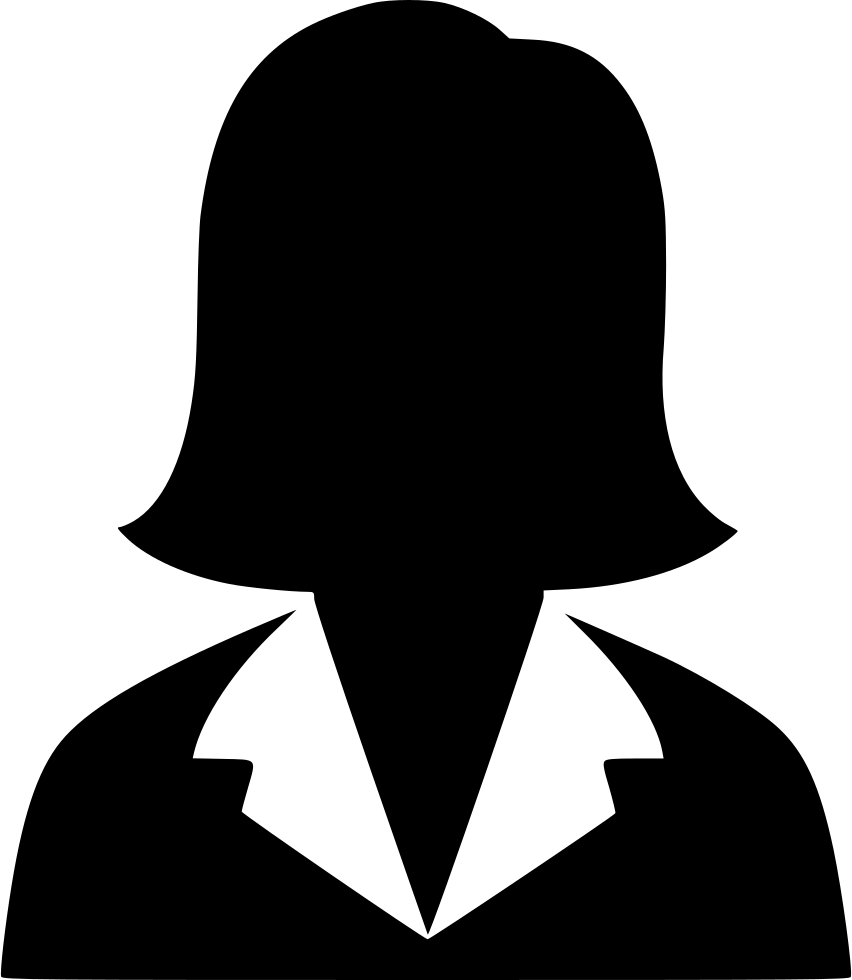 Female Silhouette Profile Icon PNG image