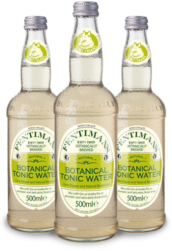 Fentimans Botanical Tonic Water Bottles PNG image