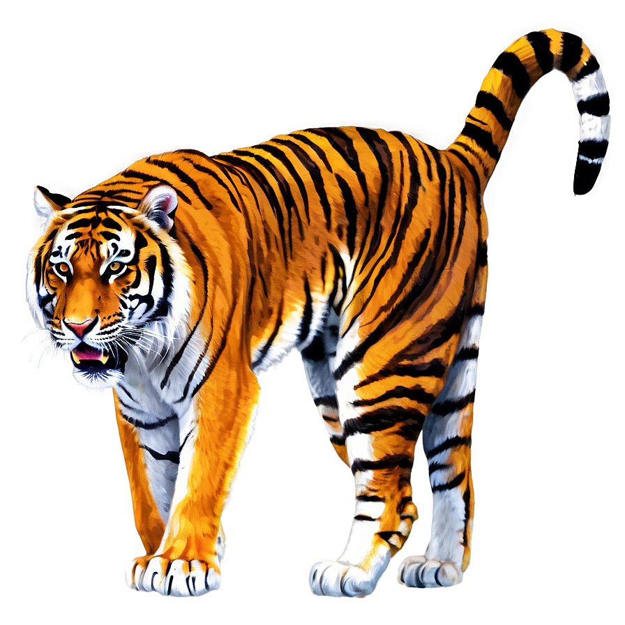 Ferocious Bengal Tiger Png 06252024 PNG image