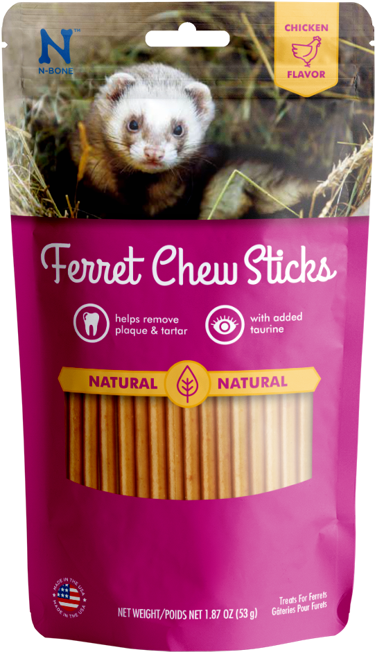 Ferret Chew Sticks Chicken Flavor Package PNG image