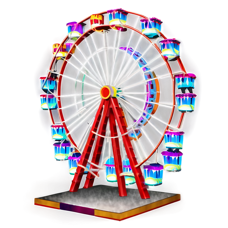 Ferris Wheel In Amusement Park Png 06122024 PNG image