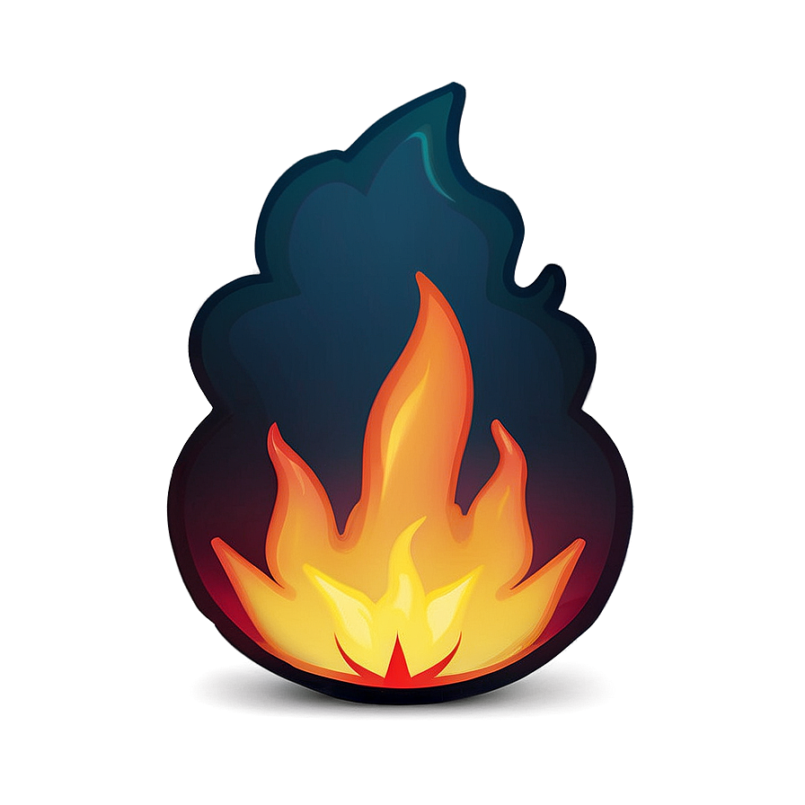 Fervent Fire Emoji Illustration Png Tqc70 PNG image