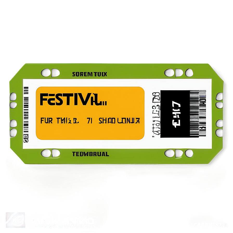 Festival Entry Ticket Png 05252024 PNG image
