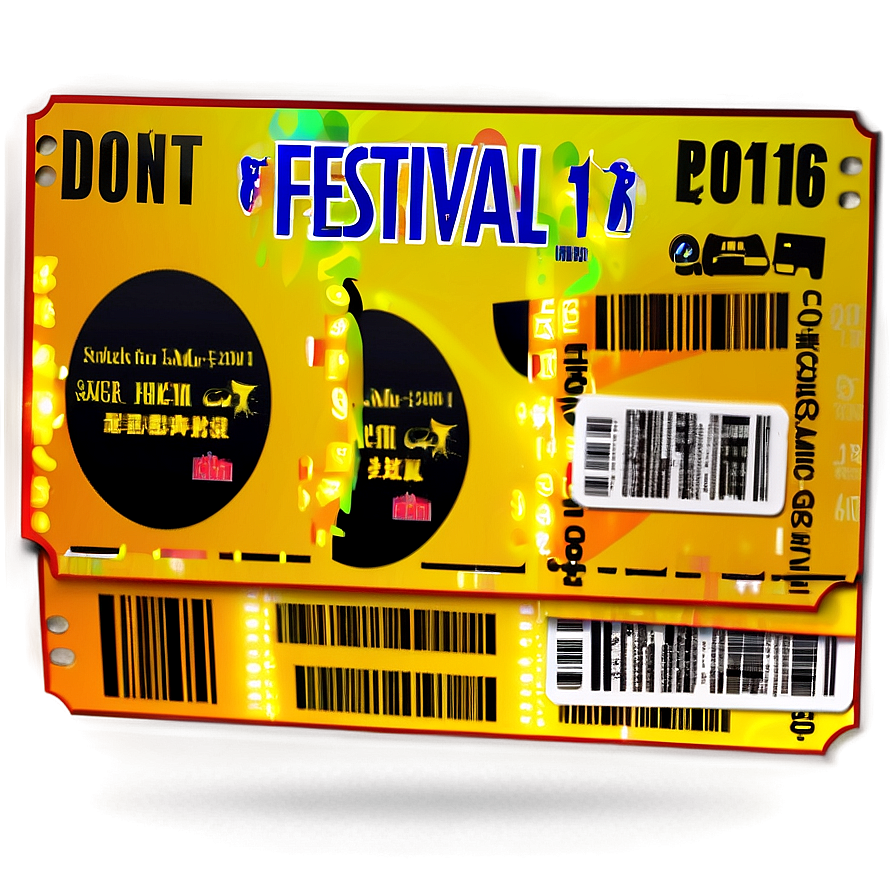 Festival Entry Ticket Png Hub6 PNG image