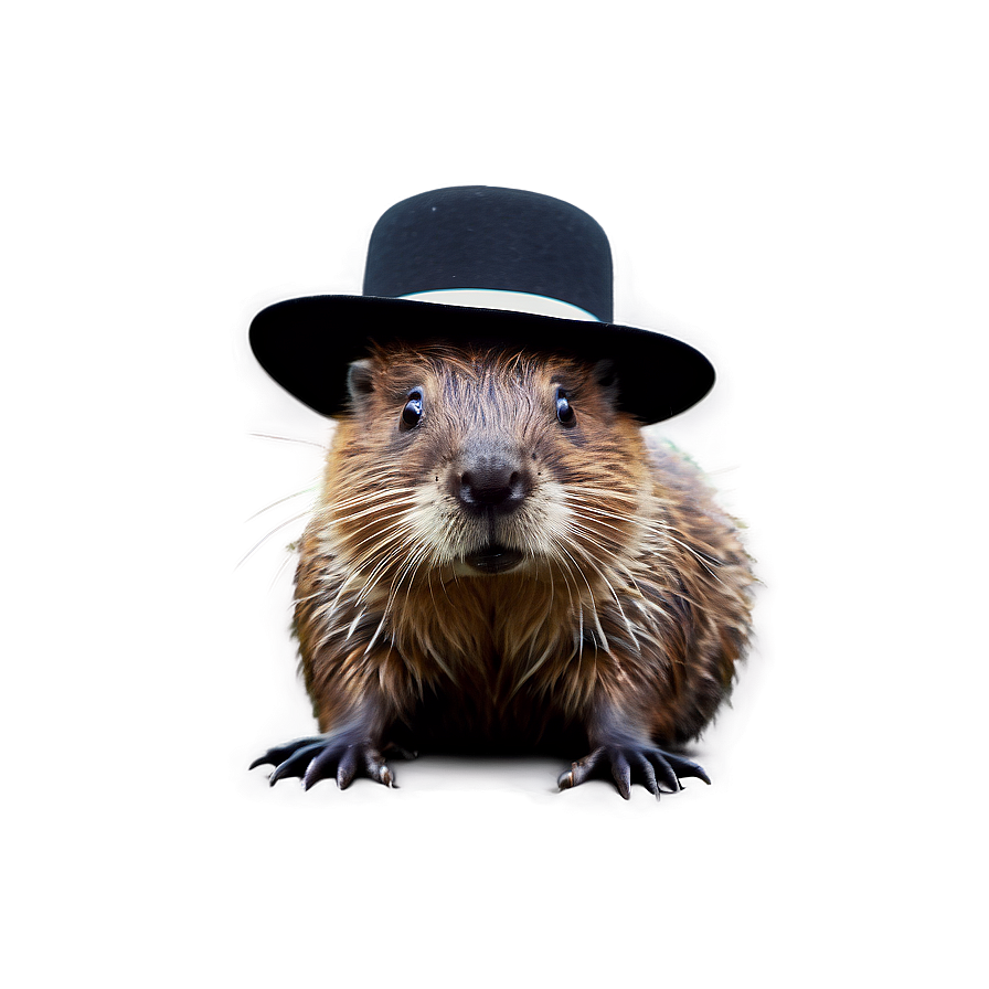 Festive Beaver With Hat Png Fnc85 PNG image