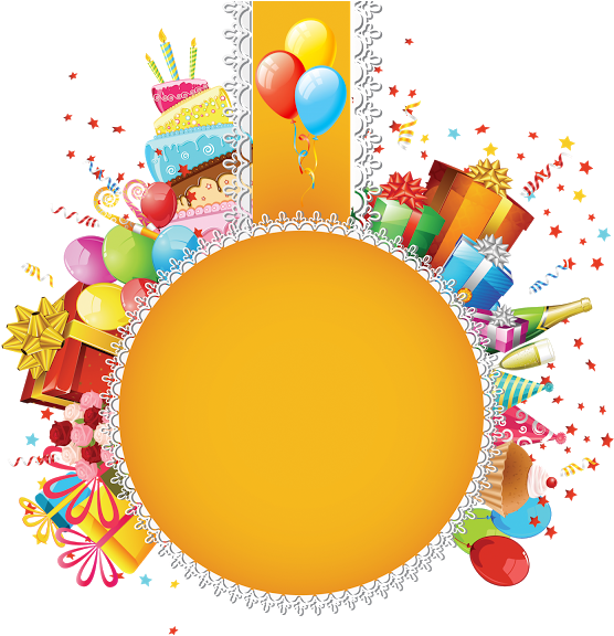 Festive Birthday Background Template PNG image