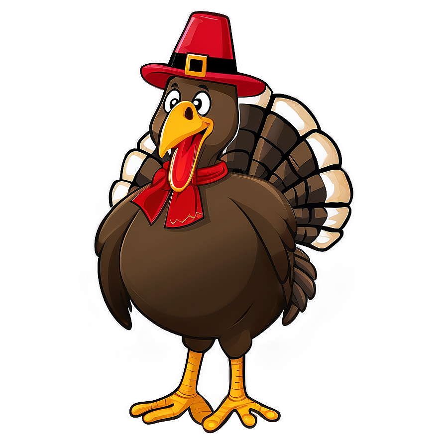 Festive Cartoon Turkey Drawing Png 92 PNG image