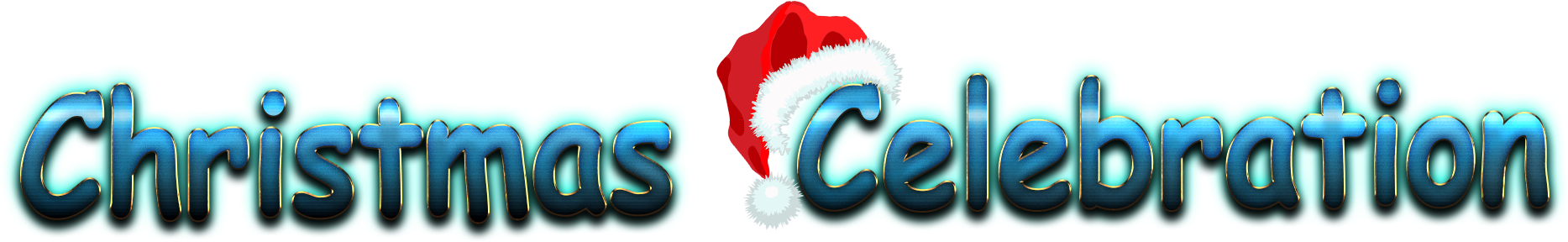 Festive Christmas Celebration Text PNG image