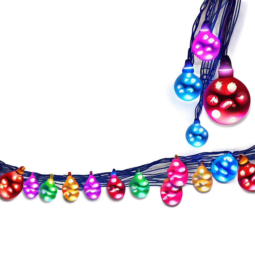 Festive Christmas Lights Png Ody PNG image