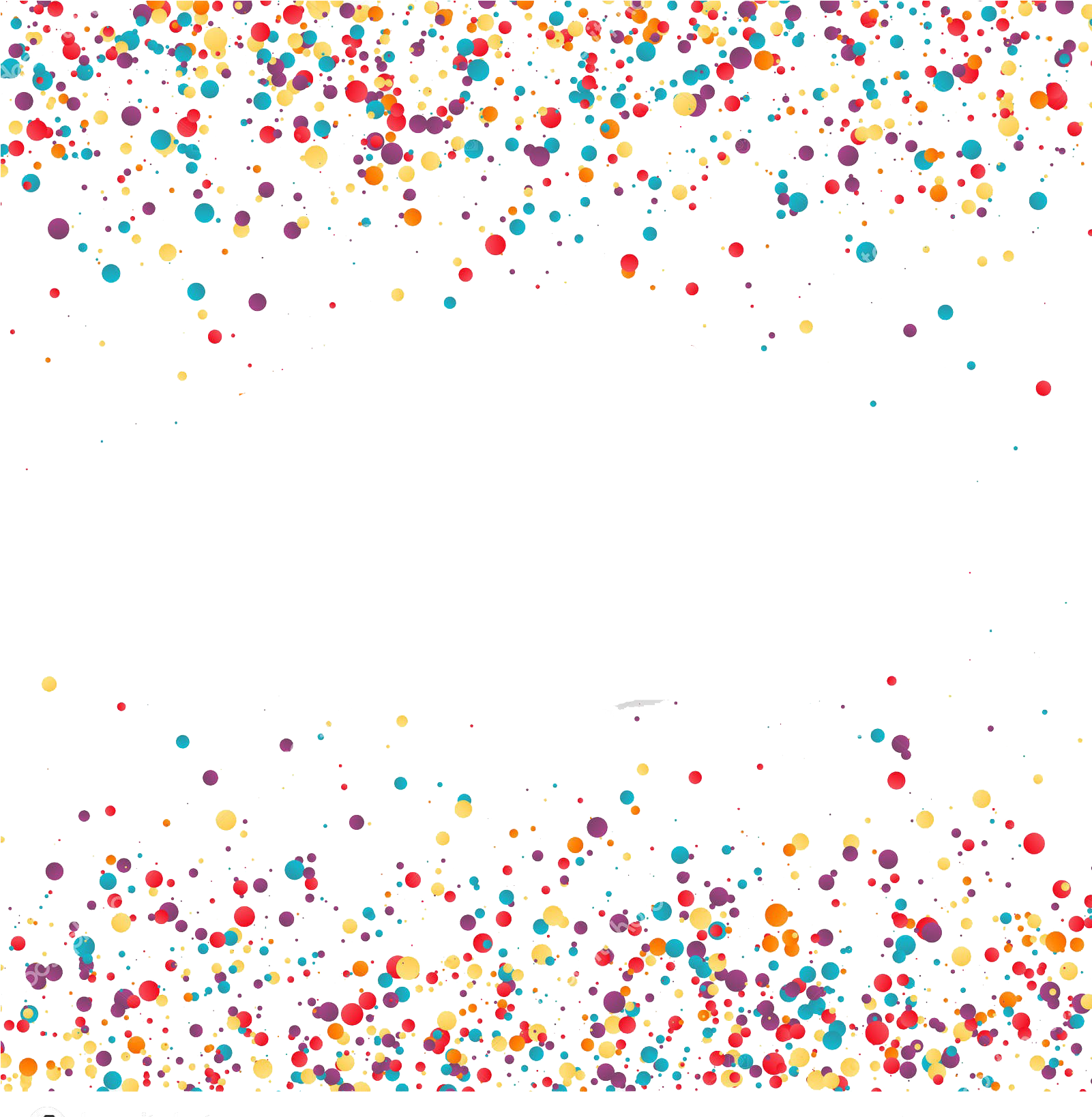 Festive Confetti Celebration Background PNG image