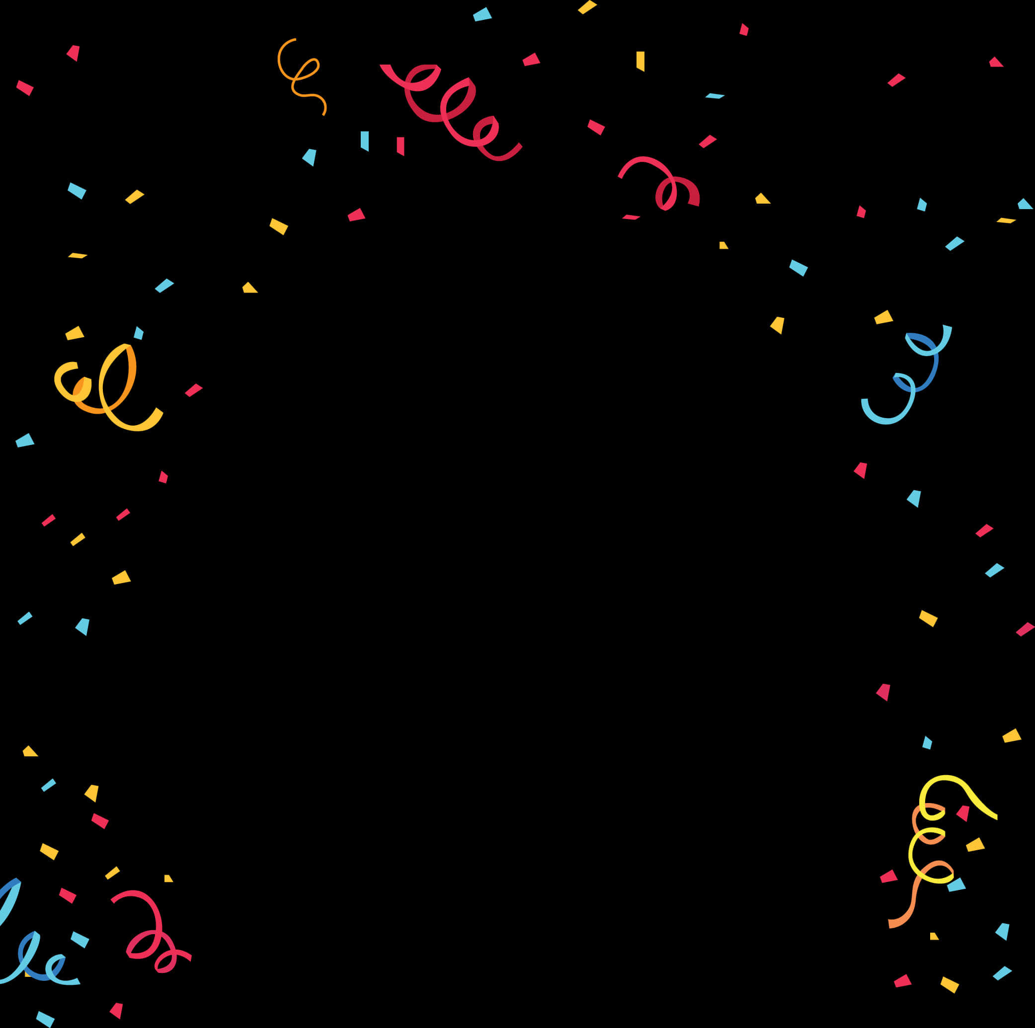 Festive Confetti Celebration Background PNG image