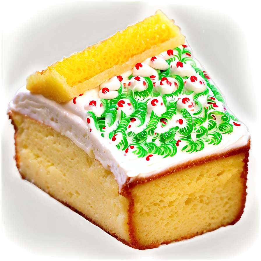 Festive Cream Filled Snack Cake PNG image