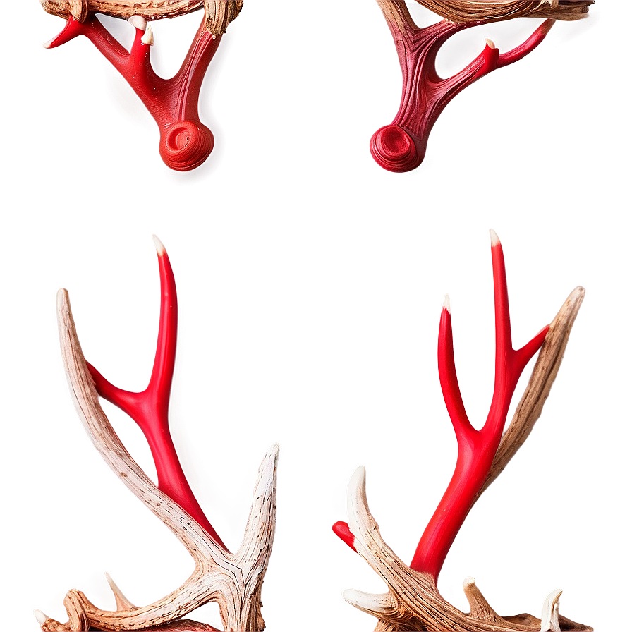 Festive Deer Antler Decoration Png 06122024 PNG image