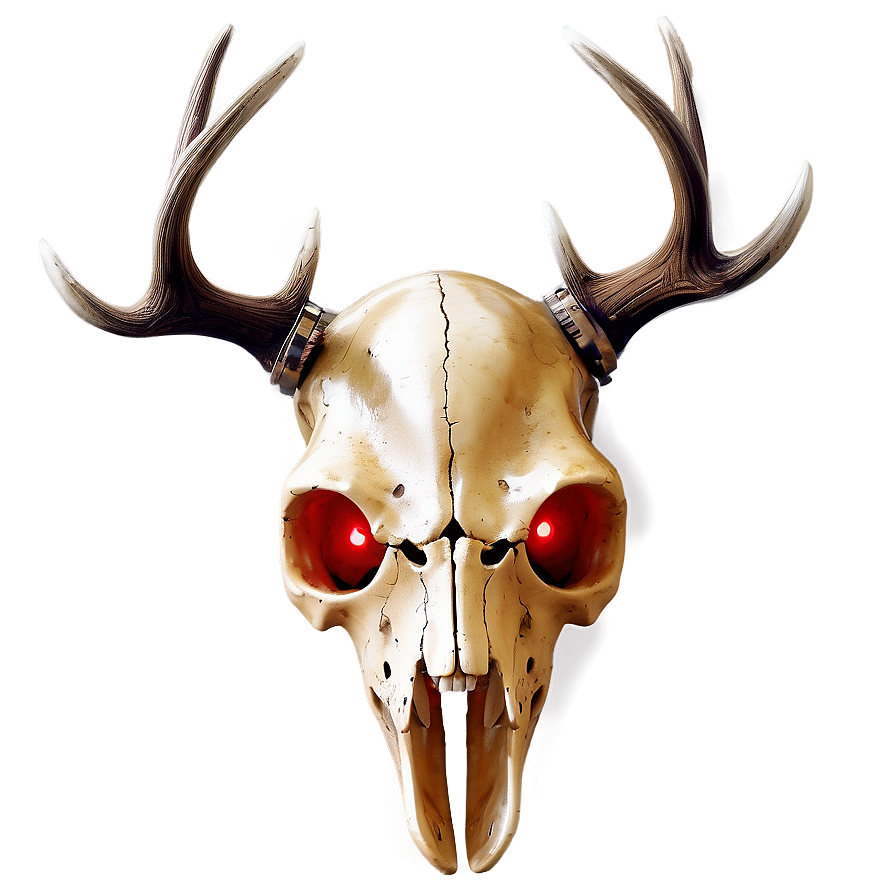 Festive Deer Skull With Lights Png Lbc57 PNG image