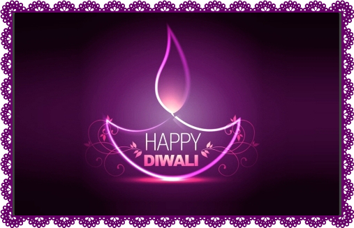 Festive Diwali Greeting Card PNG image