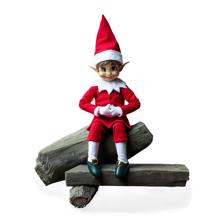 Festive Elf Shelf Sit Png 05242024 PNG image