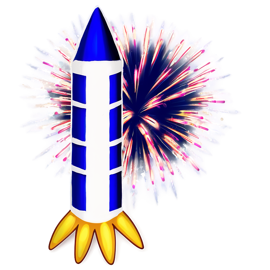 Festive Firework Rocket Png 06212024 PNG image