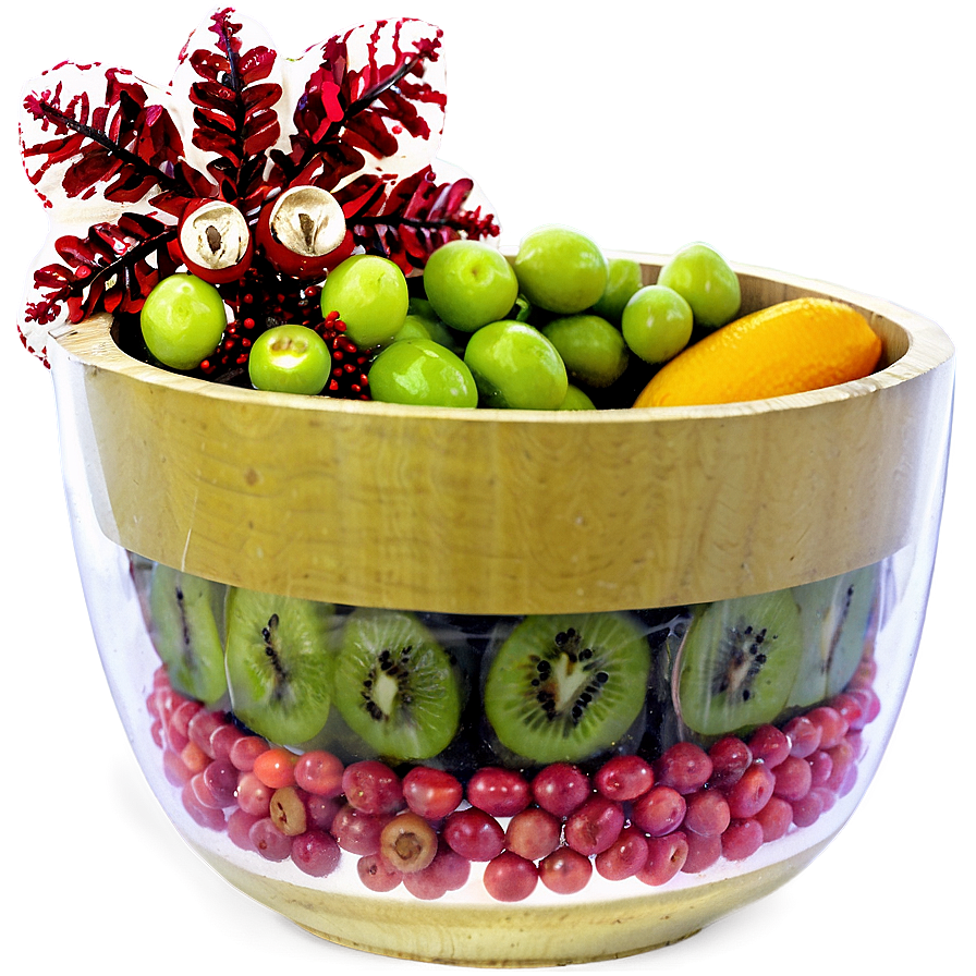 Festive Fruit Bowl Png 06132024 PNG image