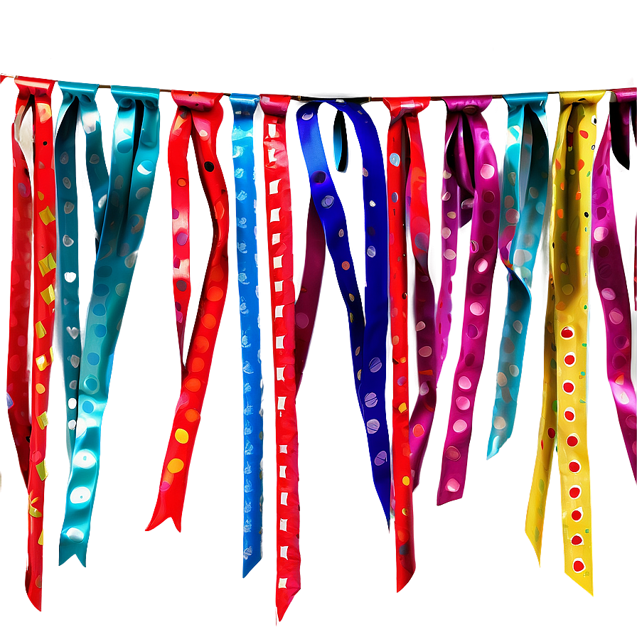 Festive Fun Party Streamers Png Obi PNG image