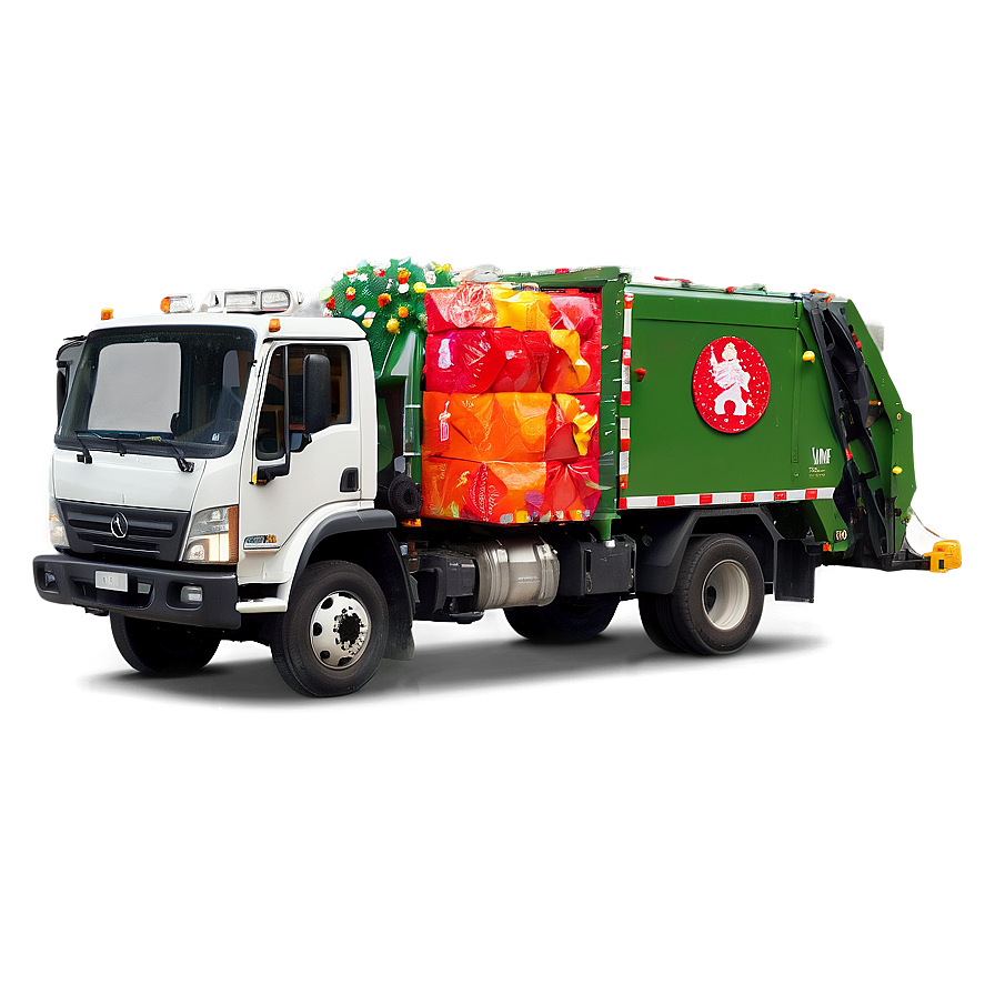 Festive Garbage Truck Png Xot PNG image