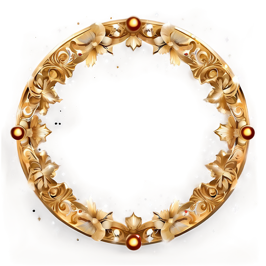 Festive Gold Plate Png 39 PNG image