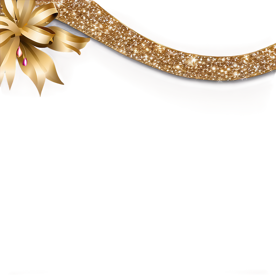 Festive Gold Sparkle Banner Png Gut21 PNG image