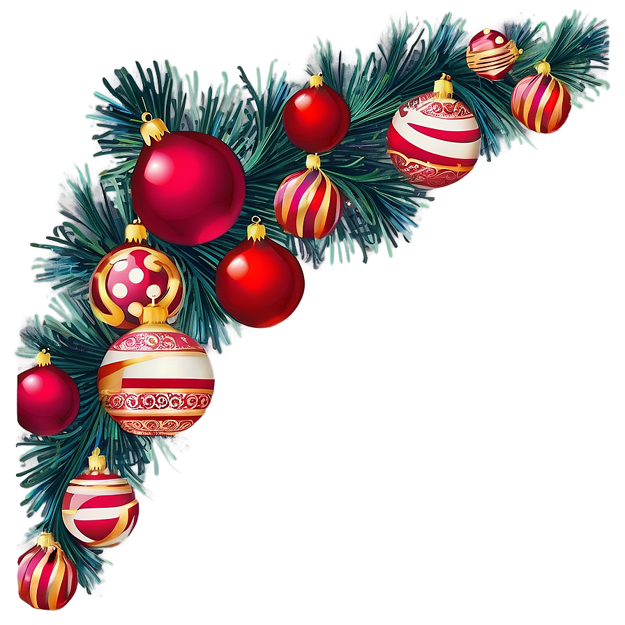 Festive Holiday Border Png 06132024 PNG image