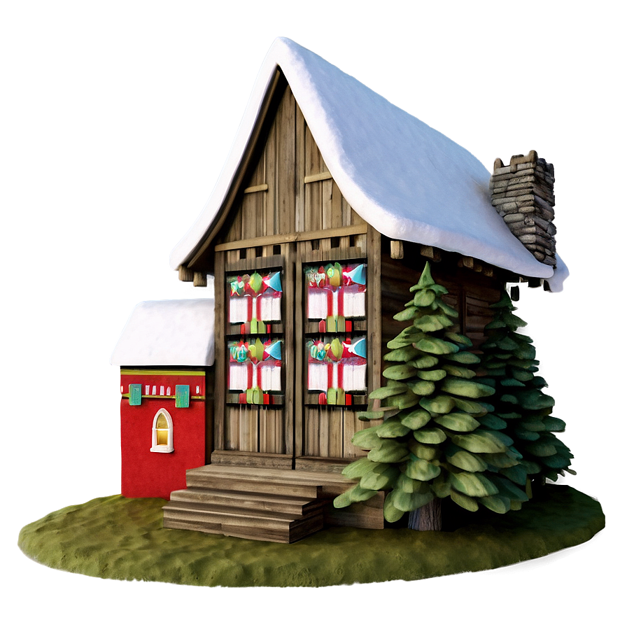 Festive Holiday Cottage Png 97 PNG image