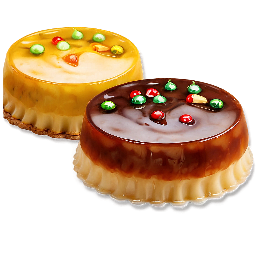 Festive Holiday Flan Recipe Png Oqc99 PNG image