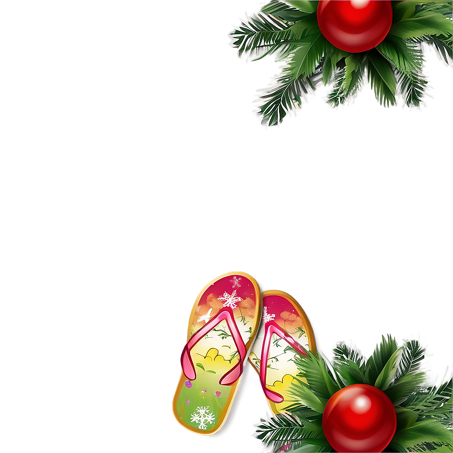 Festive Holiday Flip Flop Png Ojp49 PNG image