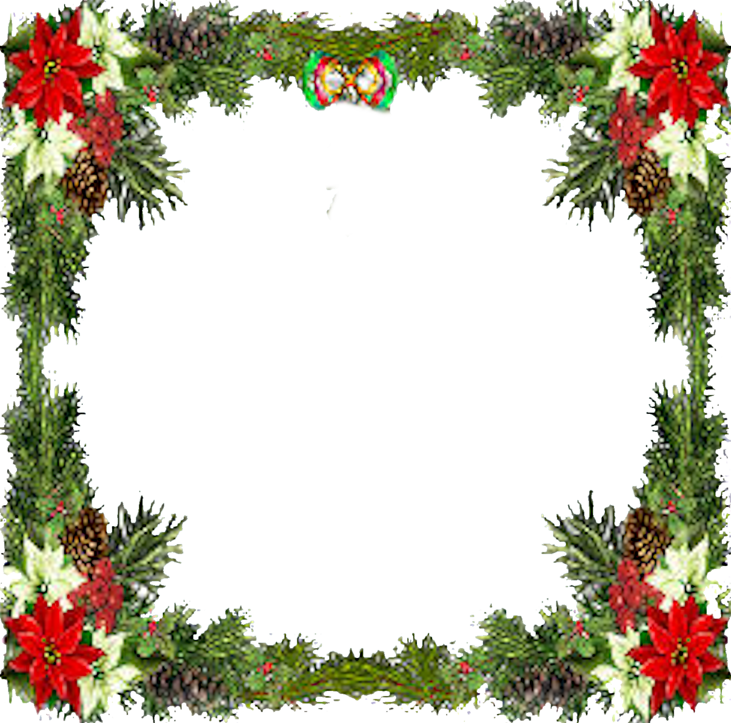 Festive Holiday Frame Design PNG image