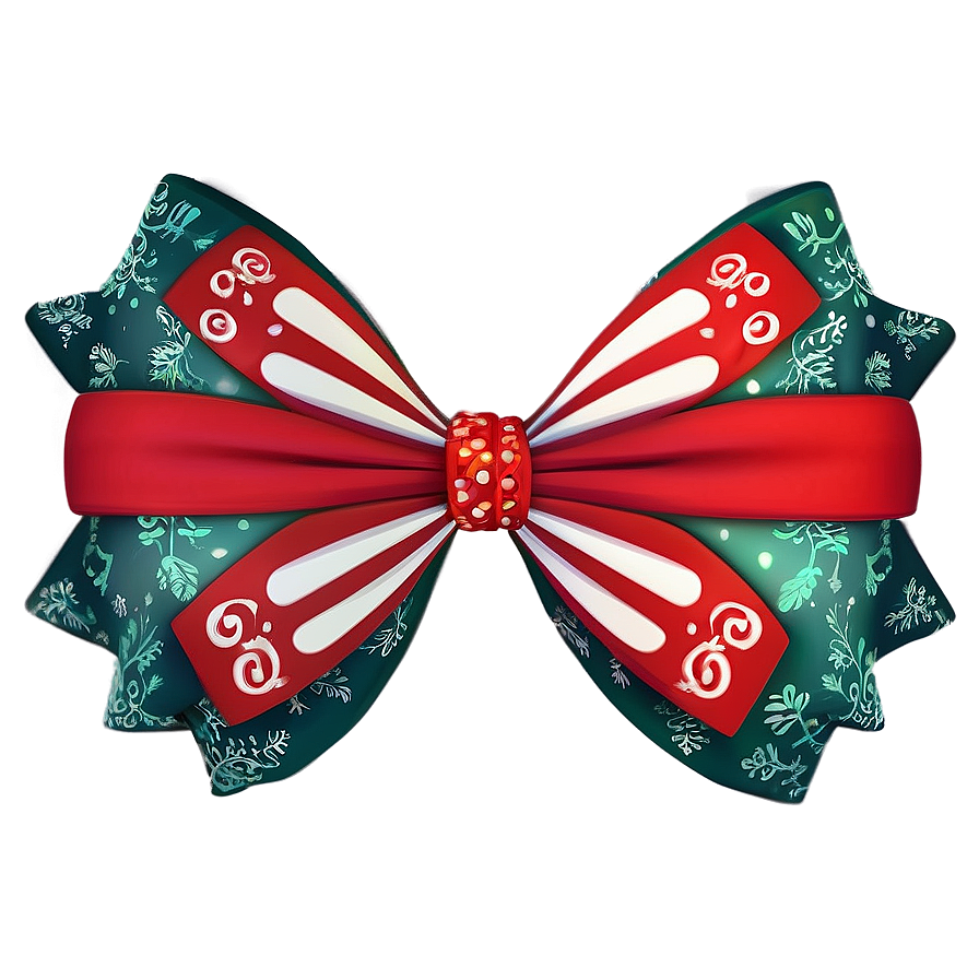 Festive Holiday Gift Bow Png 06132024 PNG image