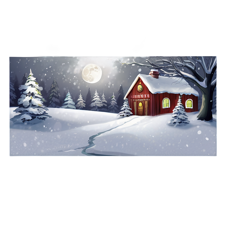 Festive Holiday Scene Drawing Png 05212024 PNG image